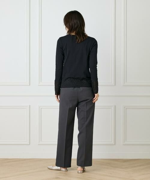 I.T.'S. international / イッツインターナショナル Tシャツ | レースドッキングクルーネックカットソー | 詳細4