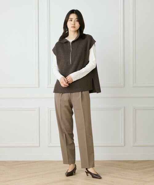 I.T.'S. international / イッツインターナショナル Tシャツ | レースドッキングクルーネックカットソー | 詳細7