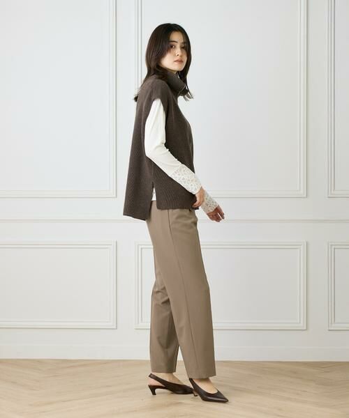 I.T.'S. international / イッツインターナショナル Tシャツ | レースドッキングクルーネックカットソー | 詳細8