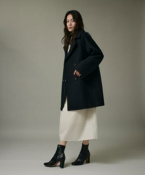 I.T.'S. international / イッツインターナショナル ミニ丈・ひざ丈ワンピース | ウール２WAYワンピース《アリエスウール Super120S'》 | 詳細11