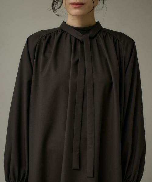 I.T.'S. international / イッツインターナショナル ミニ丈・ひざ丈ワンピース | ウール２WAYワンピース《アリエスウール Super120S'》 | 詳細15