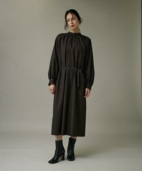 I.T.'S. international / イッツインターナショナル ミニ丈・ひざ丈ワンピース | ウール２WAYワンピース《アリエスウール Super120S'》 | 詳細2