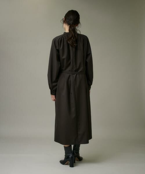 I.T.'S. international / イッツインターナショナル ミニ丈・ひざ丈ワンピース | ウール２WAYワンピース《アリエスウール Super120S'》 | 詳細4