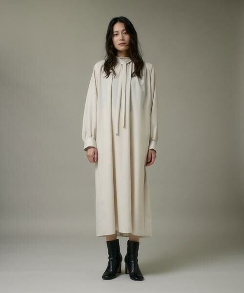 I.T.'S. international / イッツインターナショナル ミニ丈・ひざ丈ワンピース | ウール２WAYワンピース《アリエスウール Super120S'》 | 詳細7