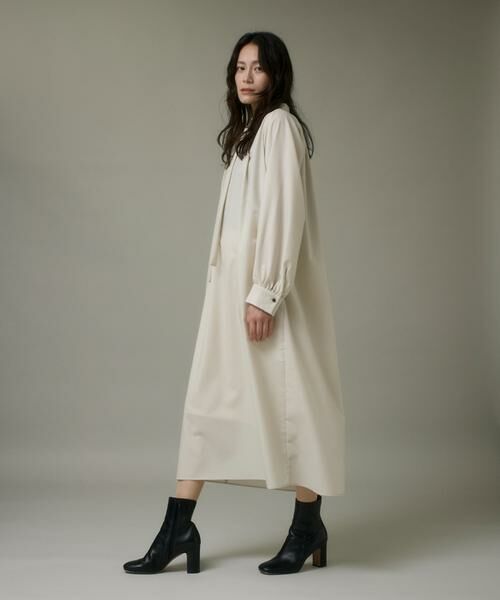 I.T.'S. international / イッツインターナショナル ミニ丈・ひざ丈ワンピース | ウール２WAYワンピース《アリエスウール Super120S'》 | 詳細9