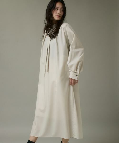 I.T.'S. international/イッツインターナショナル ウール2WAYワンピース《アリエスウール Super120S'》 ベージュ2 00 I.T.'S. international/イッツインターナショナル ウール2WAYワンピース《アリエスウール Super120S'》 ベージュ2 00