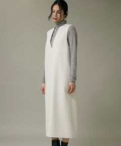 I.T.'S. international / イッツインターナショナル ロング・マキシ丈ワンピース | カーブカラーワンピース《ウーリッシュフラノライト》