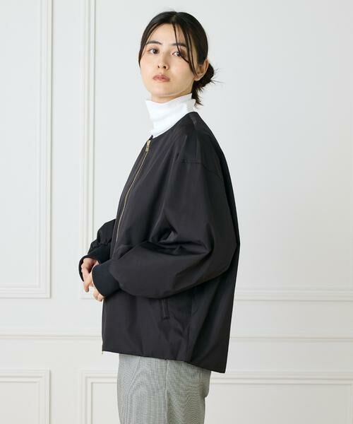 I.T.'S. international / イッツインターナショナル ブルゾン | メモリーツイルノーカラーブルゾン | 詳細12