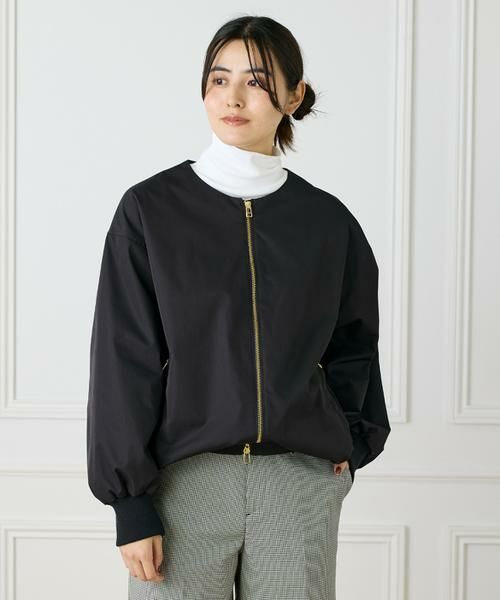 I.T.'S. international / イッツインターナショナル ブルゾン | メモリーツイルノーカラーブルゾン | 詳細9