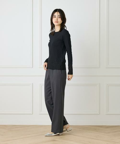 I.T.'S. international / イッツインターナショナル その他パンツ | イージーストレートパンツ《ウーリッシュフラノライト》 | 詳細12