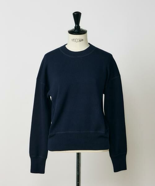 I.T.'S. international/イッツインターナショナル クルーネックニットプルオーバー《Melty air organic coton》 ネイビー 00 I.T.'S. international/イッツインターナショナル クルーネックニットプルオーバー《Melty air organic coton》 ネイビー 00
