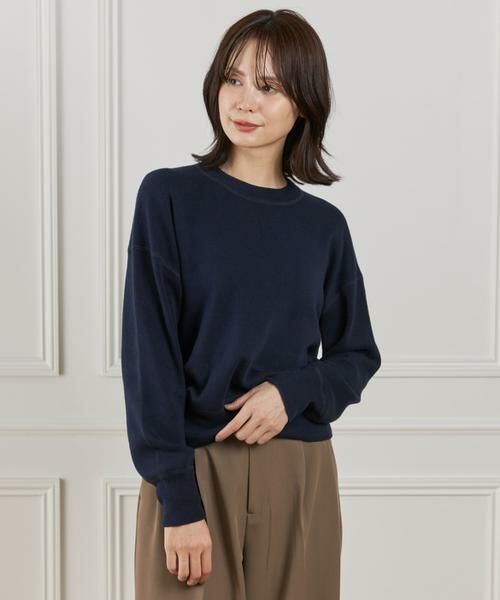 I.T.'S. international / イッツインターナショナル ニット・セーター | クルーネックニットプルオーバー《Melty air organic coton》 | 詳細1