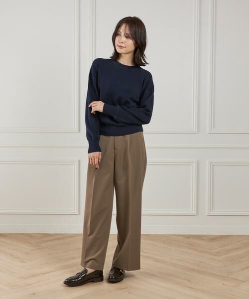 I.T.'S. international / イッツインターナショナル ニット・セーター | クルーネックニットプルオーバー《Melty air organic coton》 | 詳細3