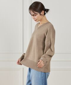 I.T.'S. international / イッツインターナショナル ニット・セーター | Vネックニットプルオーバー《Melty air organic cotton》