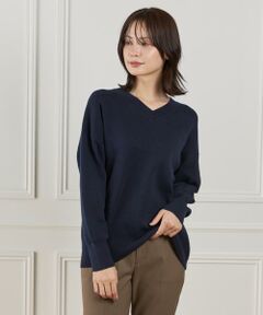 I.T.'S. international / イッツインターナショナル ニット・セーター | Vネックニットプルオーバー《Melty air organic cotton》