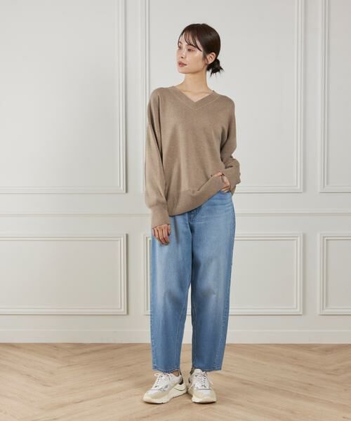 I.T.'S. international / イッツインターナショナル ニット・セーター | Vネックニットプルオーバー《Melty air organic cotton》 | 詳細9