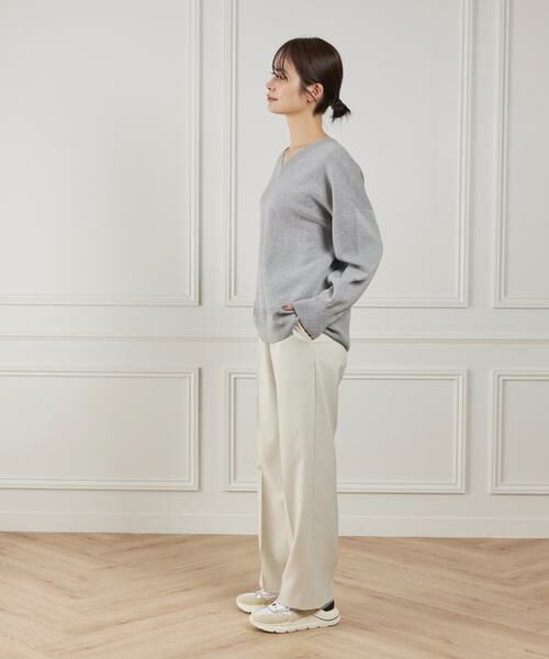 I.T.'S. international / イッツインターナショナル ニット・セーター | Vネックニットプルオーバー《Melty air organic cotton》 | 詳細9