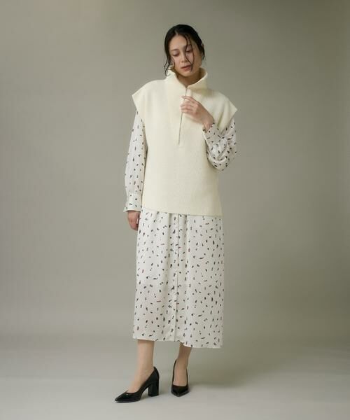 I.T.'S. international / イッツインターナショナル ベスト | ハーフジップニットジレ | 詳細6