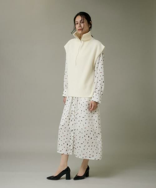 I.T.'S. international / イッツインターナショナル ベスト | ハーフジップニットジレ | 詳細7