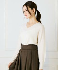 I.T.'S. international / イッツインターナショナル ニット・セーター | AラインVネックプルオーバー《Cuoo》