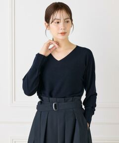 I.T.'S. international / イッツインターナショナル ニット・セーター | AラインVネックプルオーバー《Cuoo》