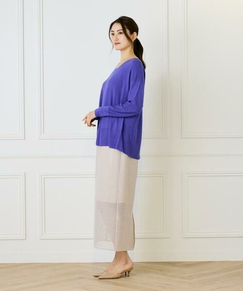 I.T.'S. international / イッツインターナショナル ニット・セーター | AラインVネックプルオーバー《Cuoo》 | 詳細10