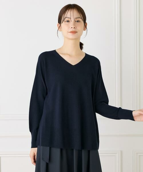 I.T.'S. international / イッツインターナショナル ニット・セーター | AラインVネックプルオーバー《Cuoo》 | 詳細11