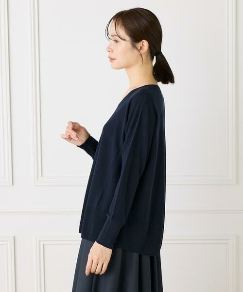 I.T.'S. international / イッツインターナショナル ニット・セーター | AラインVネックプルオーバー《Cuoo》 | 詳細12