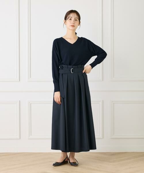 I.T.'S. international / イッツインターナショナル ニット・セーター | AラインVネックプルオーバー《Cuoo》 | 詳細2