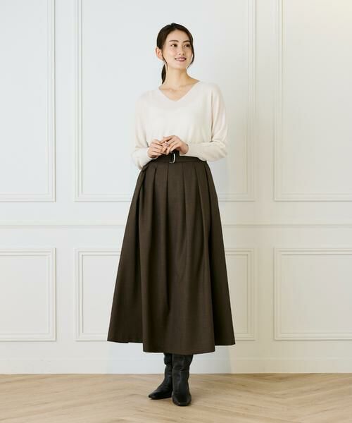 I.T.'S. international / イッツインターナショナル ニット・セーター | AラインVネックプルオーバー《Cuoo》 | 詳細5