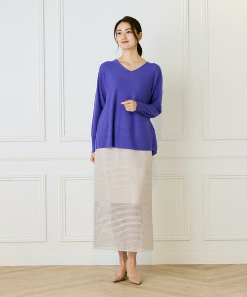 I.T.'S. international / イッツインターナショナル ニット・セーター | AラインVネックプルオーバー《Cuoo》 | 詳細8