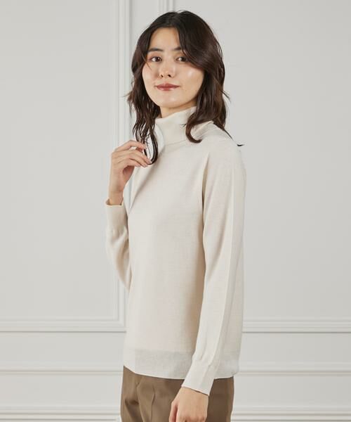 I.T.'S. international/イッツインターナショナル ホールガーメントタートルネックニット《Cuoo》 グレーベージュ3 11 I.T.'S. international/イッツインターナショナル ホールガーメントタートルネックニット《Cuoo》 グレーベージュ3 11