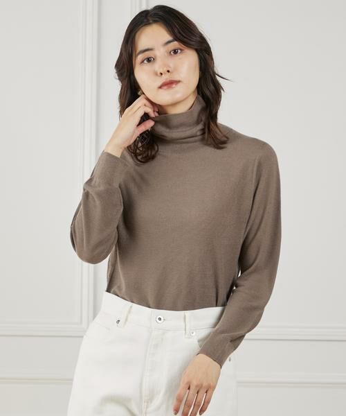 I.T.'S. international/イッツインターナショナル ホールガーメントタートルネックニット《Cuoo》 モカチャ3 11 I.T.'S. international/イッツインターナショナル ホールガーメントタートルネックニット《Cuoo》 モカチャ3 11