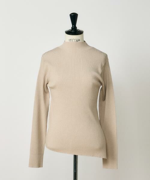 I.T.'S. international/イッツインターナショナル ラメハイネックリブニット ベージュ2 00 I.T.'S. international/イッツインターナショナル ラメハイネックリブニット ベージュ2 00