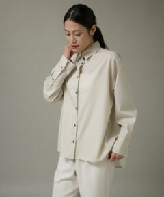 I.T.'S. international / イッツインターナショナル シャツ・ブラウス | ウールドロップシャツ《アリエスウール Super120S'》