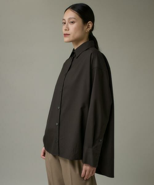 I.T.'S. international / イッツインターナショナル シャツ・ブラウス | ウールドロップシャツ《アリエスウール Super120S'》 | 詳細1