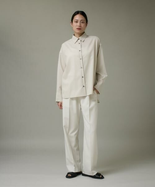 I.T.'S. international / イッツインターナショナル シャツ・ブラウス | ウールドロップシャツ《アリエスウール Super120S'》 | 詳細6