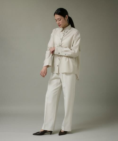 I.T.'S. international / イッツインターナショナル シャツ・ブラウス | ウールドロップシャツ《アリエスウール Super120S'》 | 詳細7