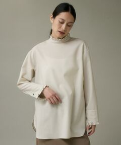 I.T.'S. international / イッツインターナショナル シャツ・ブラウス | ウールフリルブラウス《アリエスウール Super120S'》