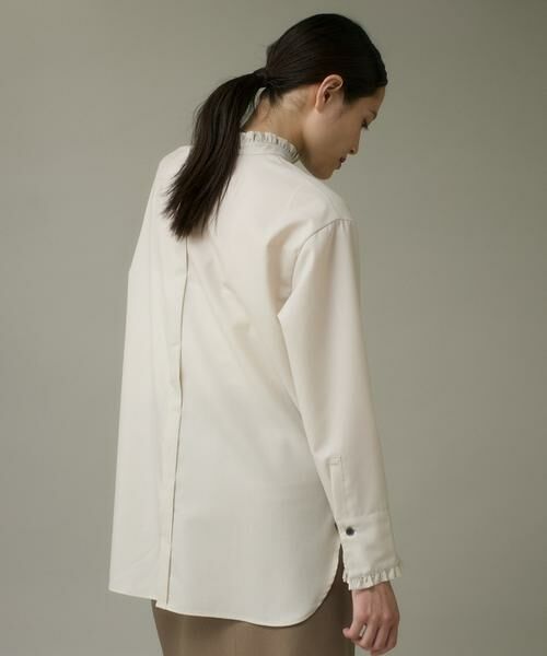 I.T.'S. international / イッツインターナショナル シャツ・ブラウス | ウールフリルブラウス《アリエスウール Super120S'》 | 詳細12