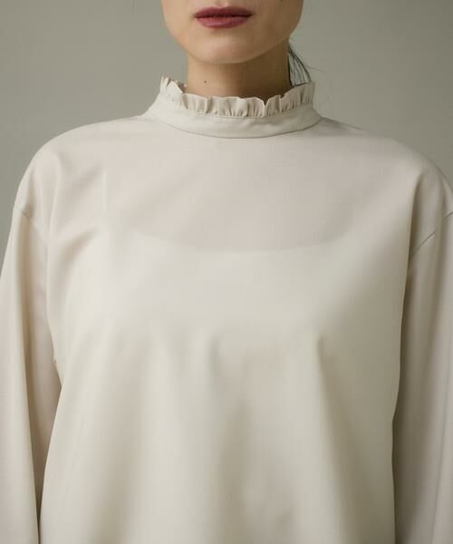 I.T.'S. international / イッツインターナショナル シャツ・ブラウス | ウールフリルブラウス《アリエスウール Super120S'》 | 詳細13