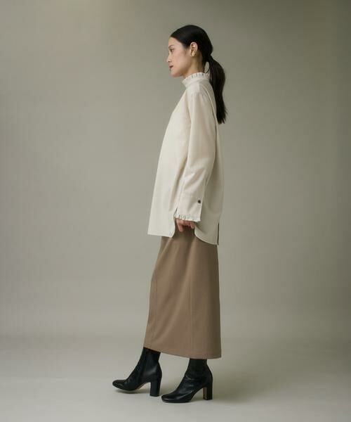 I.T.'S. international / イッツインターナショナル シャツ・ブラウス | ウールフリルブラウス《アリエスウール Super120S'》 | 詳細3