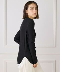 I.T.'S. international / イッツインターナショナル Tシャツ | ランダムテレコヘンリーネックプルオーバー