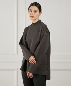 I.T.'S. international / イッツインターナショナル Tシャツ | サイドスリットハイネックプルオーバー