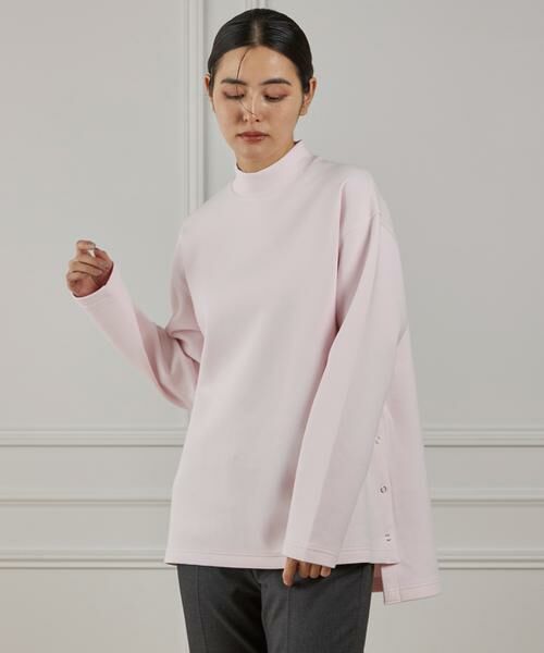 I.T.'S. international / イッツインターナショナル Tシャツ | サイドスリットハイネックプルオーバー | 詳細1