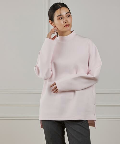 I.T.'S. international / イッツインターナショナル Tシャツ | サイドスリットハイネックプルオーバー | 詳細12