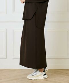 I.T.'S. international / イッツインターナショナル ロング・マキシ丈スカート | ジョーゼットジャージーイージーストレートスカート