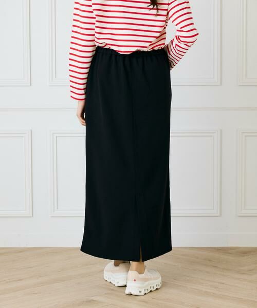 I.T.'S. international / イッツインターナショナル ロング・マキシ丈スカート | ジョーゼットジャージーイージーストレートスカート | 詳細10