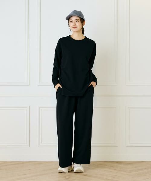 I.T.'S. international / イッツインターナショナル その他パンツ | ジョーゼットジャージーイージーワイドストレートパンツ | 詳細2