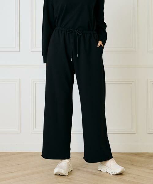 I.T.'S. international / イッツインターナショナル その他パンツ | ジョーゼットジャージーイージーワイドストレートパンツ | 詳細8
